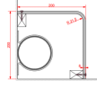 Pipe Boxing Versa - 8mm Thick 200mm x 200mm